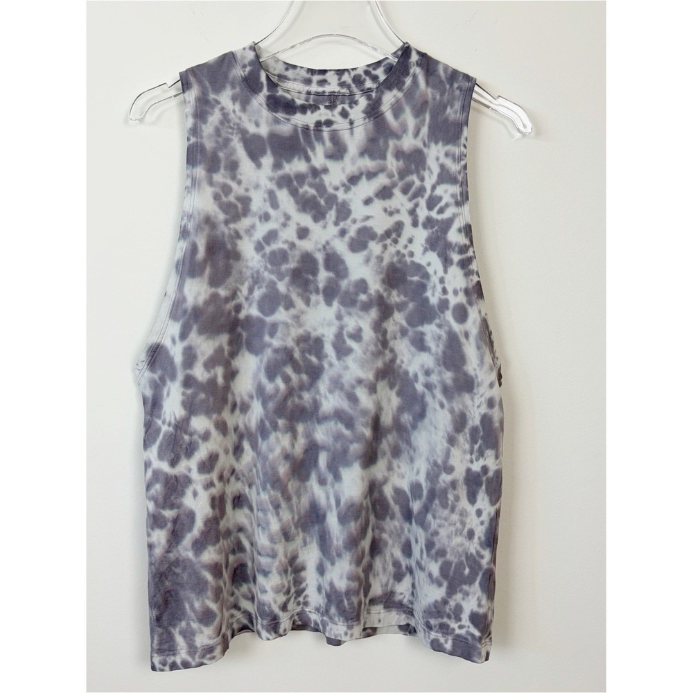 LULULEMON All Yours Tank Tie Dye Trippy Boyfriend Style Sleeveless 6 Pima Cotton
